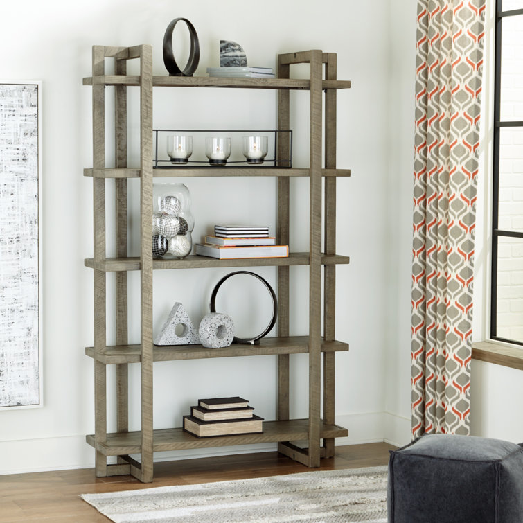 Signature Design by Ashley Bergton 78'' H x 48'' W Solid Wood Etagere
